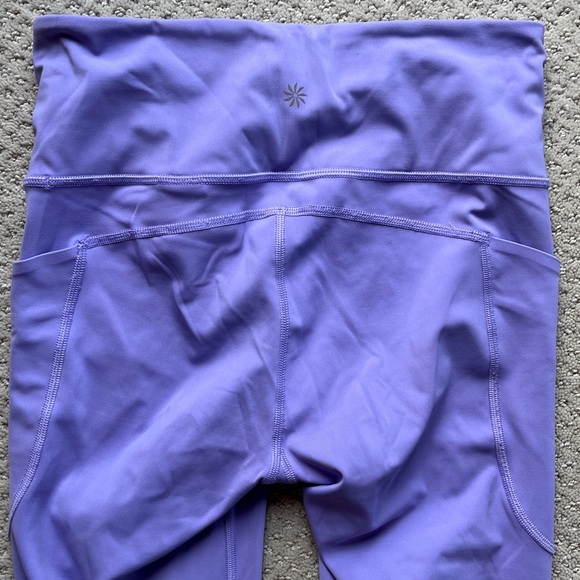 Athleta Ultimate Stash 7/8 tight Purple Leggings women’s small yoga pockets NWOT - Picture 8 of 9